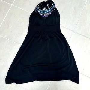 Candies halter top with embellishments, mini dress size extra small